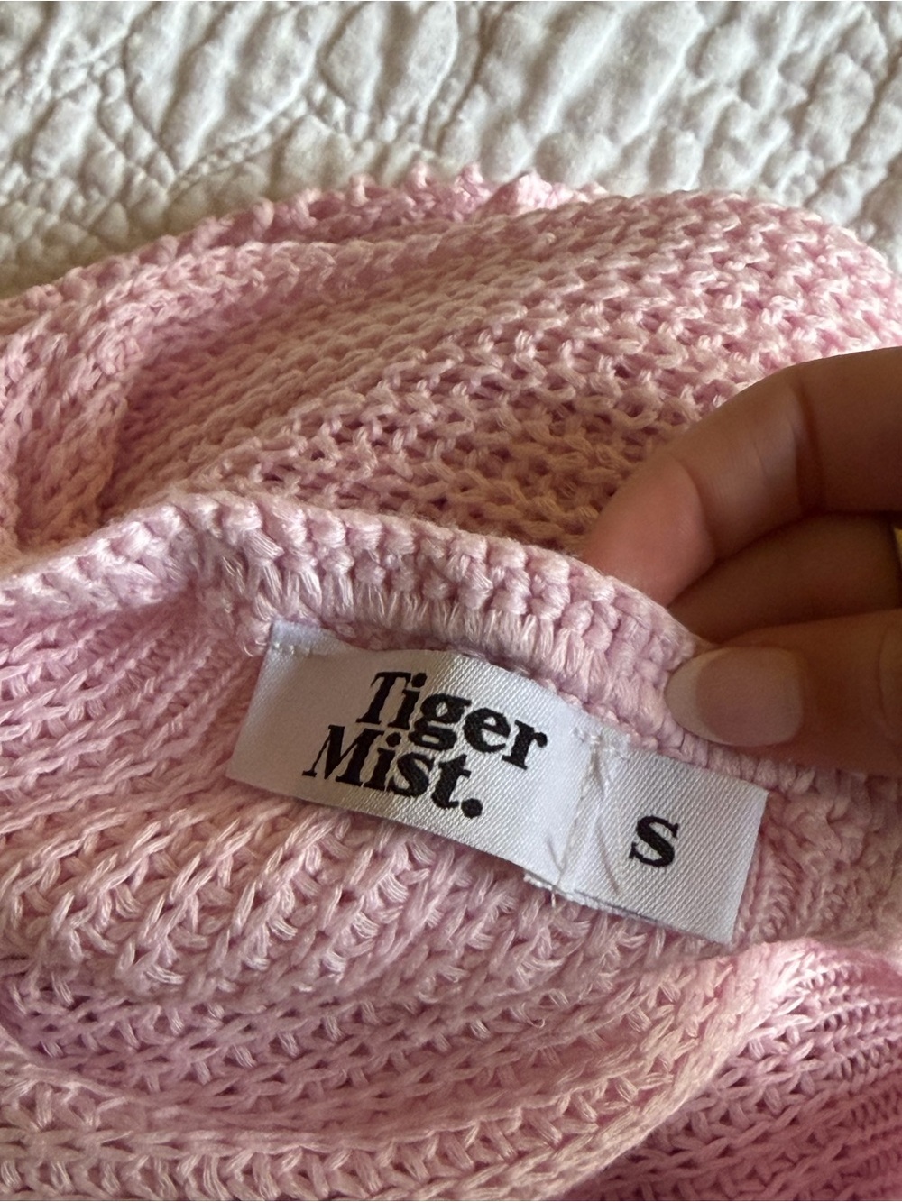 Tiger Mist Pink Knit Maxi Skirt SET - Picture 3 of 4